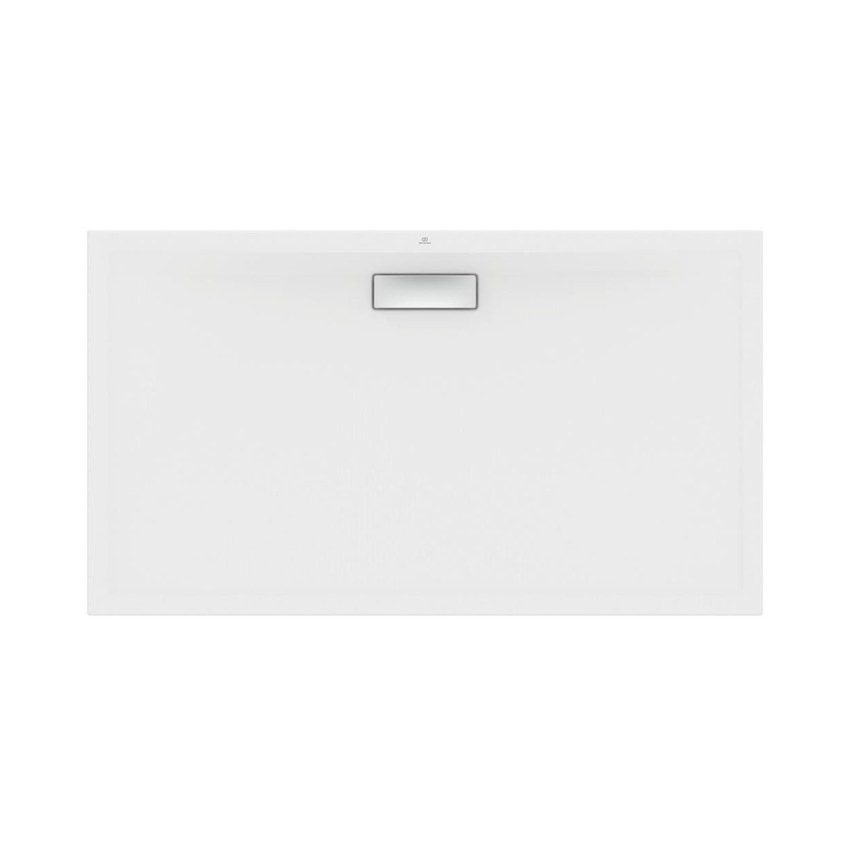 Immagine di Ideal Standard ULTRAFLAT NEW piatto doccia rettangolare L.140 P.80 cm, in acrilico, colore bianco seta finitura opaco T4470V1