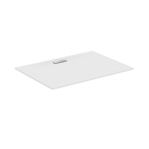 Immagine di Ideal Standard ULTRAFLAT NEW piatto doccia rettangolare L.140 P.100 cm, in acrilico, colore bianco seta finitura opaco T4490V1