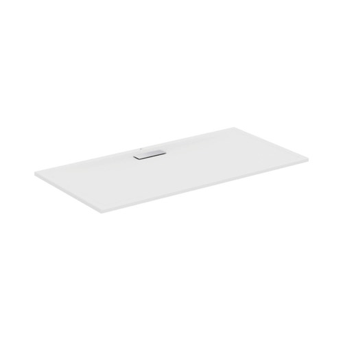 Immagine di Ideal Standard ULTRAFLAT NEW piatto doccia rettangolare L.160 P.80 cm, in acrilico, colore bianco finitura lucido T447101