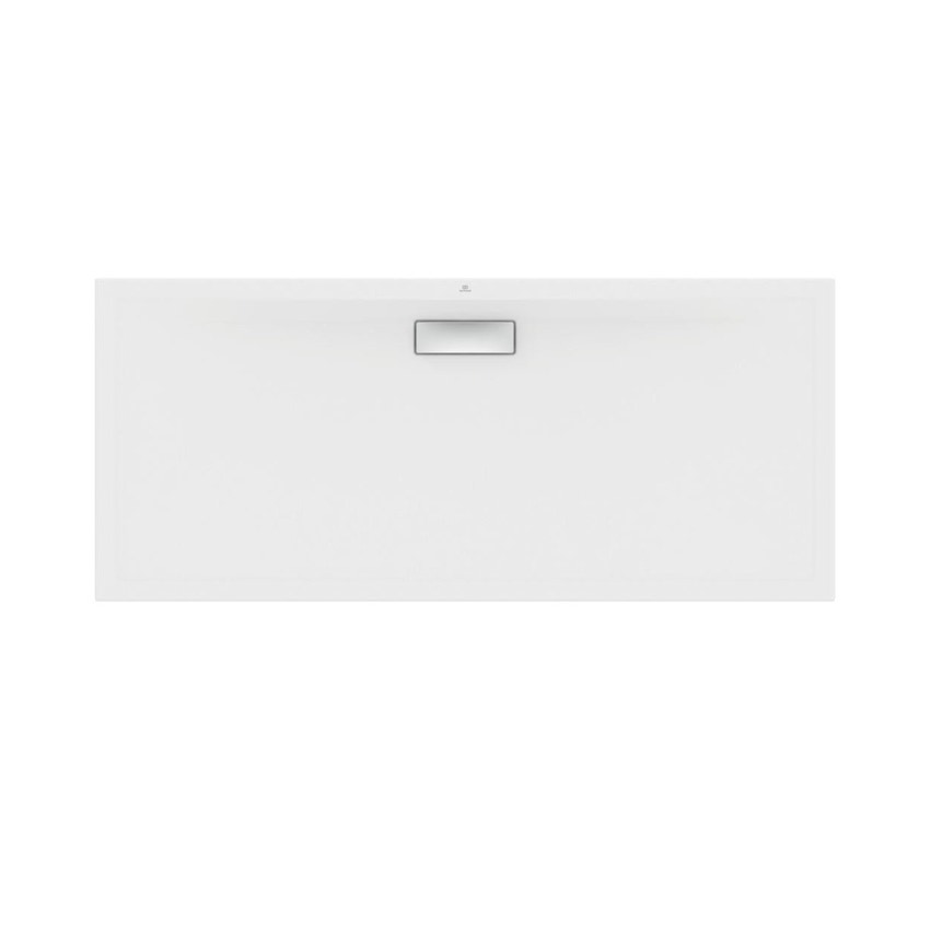 Immagine di Ideal Standard ULTRAFLAT NEW piatto doccia rettangolare L.160 P.70 cm, in acrilico, colore bianco seta finitura opaco T4478V1