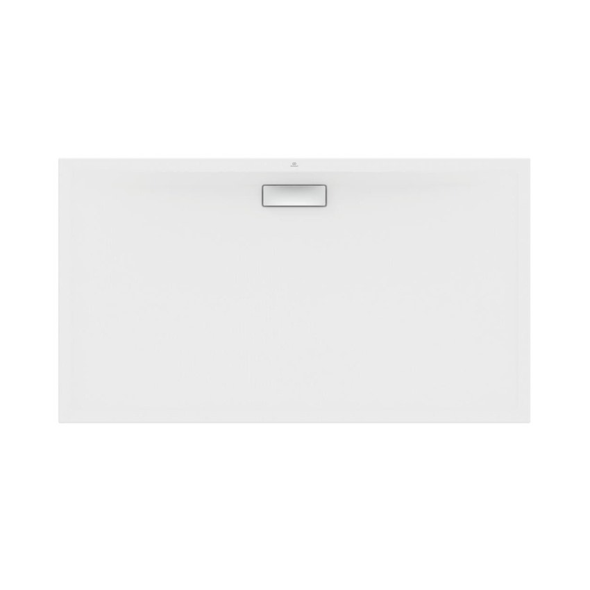 Immagine di Ideal Standard ULTRAFLAT NEW piatto doccia rettangolare L.160 P.90 cm, in acrilico, colore bianco seta finitura opaco T4485V1