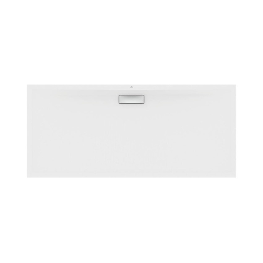 Immagine di Ideal Standard ULTRAFLAT NEW piatto doccia rettangolare L.180 P.80 cm, in acrilico, colore bianco seta finitura opaco T4473V1