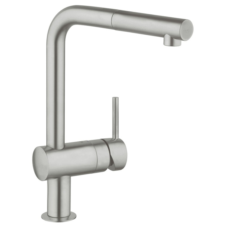 Miscelatore Lavabo Con Doccetta Estraibile Grohe.Grohe 32168dc0 Minta Miscelatore Monocomando Lavello Con Doccetta Monogetto Estraibile Finitura Supersteel Prezzi E Offerte Su Tavolla Com