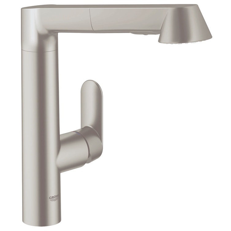 Miscelatore Lavabo Con Doccetta Estraibile Grohe.Grohe 32176dc0 K7 Miscelatore Monocomando Per Lavello Con Doccetta Estraibile Finitura Supersteel Prezzi E Offerte Su Tavolla Com