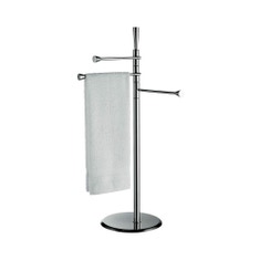 Immagine di Colombo Design ISOLE piantana con tre porta salvietta, finitura cromo  B9415NCR