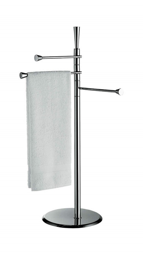 Immagine di Colombo Design ISOLE piantana con tre porta salvietta, finitura cromo  B9415NCR