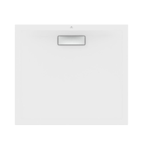 Immagine di Ideal Standard ULTRAFLAT NEW piatto doccia rettangolare L.90 P.80 cm, in acrilico, colore bianco seta finitura opaco T4481V1
