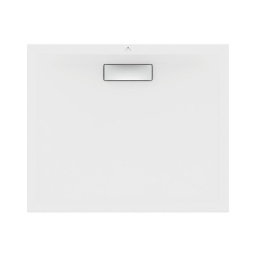 Immagine di Ideal Standard ULTRAFLAT NEW piatto doccia rettangolare L.90 P.75 cm, in acrilico, colore bianco seta finitura opaco T4480V1