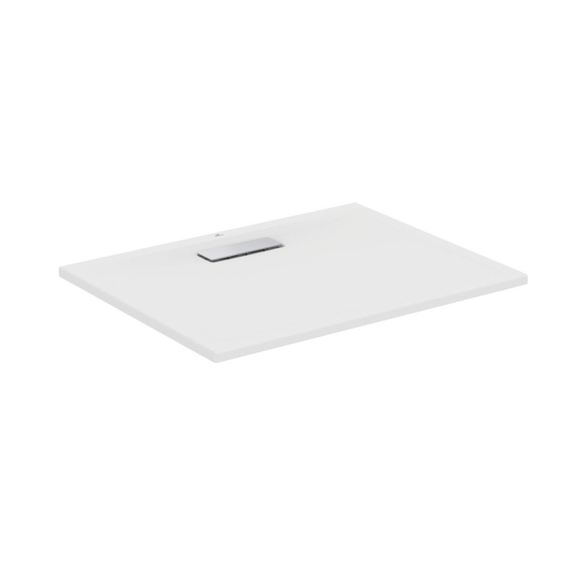 Immagine di Ideal Standard ULTRAFLAT NEW piatto doccia rettangolare L.90 P.70 cm, in acrilico, colore bianco seta finitura opaco T4474V1
