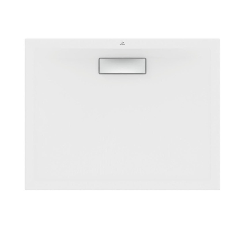 Immagine di Ideal Standard ULTRAFLAT NEW piatto doccia rettangolare L.90 P.70 cm, in acrilico, colore bianco seta finitura opaco T4474V1