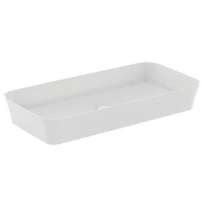 Immagine di Ideal Standard IPALYSS lavabo da appoggio 80 cm, senza troppopieno, senza piletta, colore bianco finitura lucido E139101
