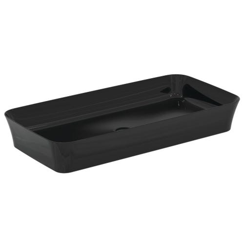 Immagine di Ideal Standard IPALYSS lavabo da appoggio 80 cm, senza troppopieno, con piletta, colore nero E1391V2