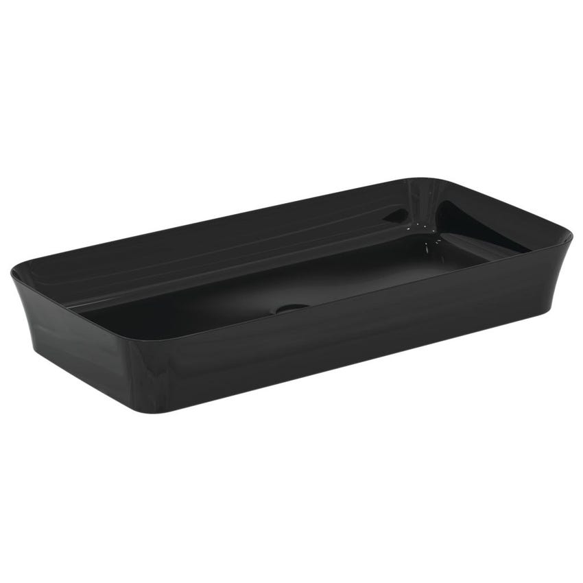 Immagine di Ideal Standard IPALYSS lavabo da appoggio 80 cm, senza troppopieno, con piletta, colore nero E1391V2