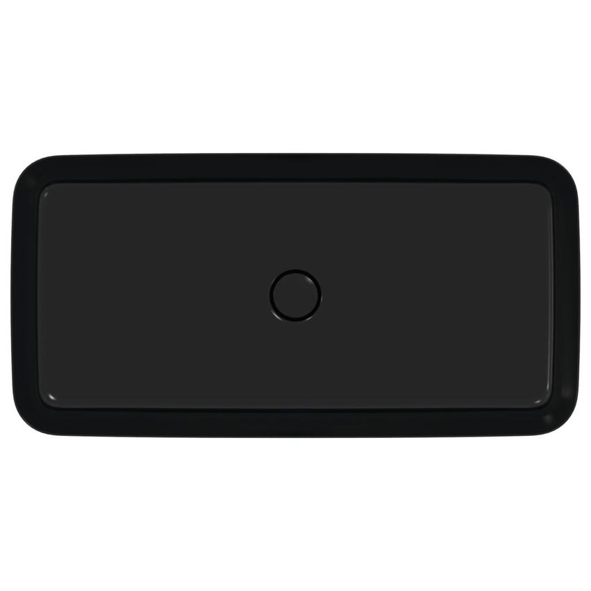 Immagine di Ideal Standard IPALYSS lavabo da appoggio 80 cm, senza troppopieno, con piletta, colore nero finitura opaco E1391V3