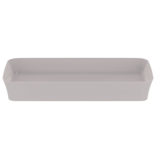 Immagine di Ideal Standard IPALYSS lavabo da appoggio 80 cm, senza troppopieno, con piletta, colore grigio cemento finitura opaco E1391V9