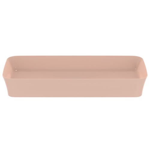 Immagine di Ideal Standard IPALYSS lavabo da appoggio 80 cm, senza troppopieno, con piletta, colore rosa pallido finitura opaco E1391V7