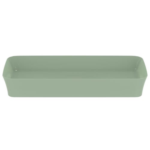 Immagine di Ideal Standard IPALYSS lavabo da appoggio 80 cm, senza troppopieno, con piletta, colore salvia finitura opaco E1391X9
