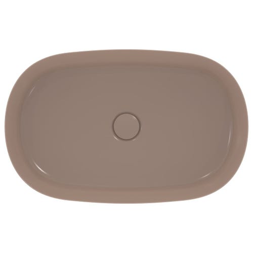 Immagine di Ideal Standard IPALYSS lavabo da appoggio 60 cm, senza troppopieno, con piletta, colore kashmir finitura opaco E1396V4