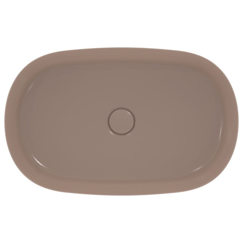 Immagine di Ideal Standard IPALYSS lavabo da appoggio 60 cm, senza troppopieno, con piletta, colore kashmir finitura opaco E1396V4