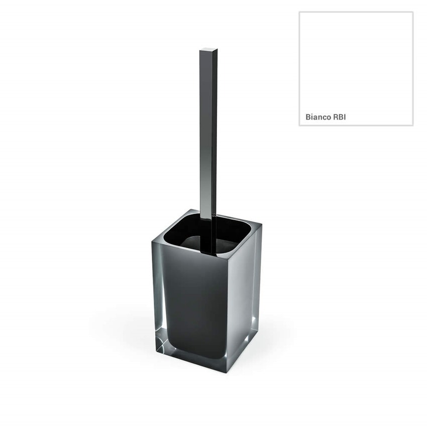 Immagine di Colombo Design ICY porta scopino d'appoggio in resina finitura bianco W4506-RBI