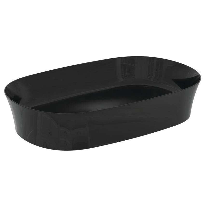 Immagine di Ideal Standard IPALYSS lavabo da appoggio 60 cm, senza troppopieno, con piletta, colore nero E1396V2