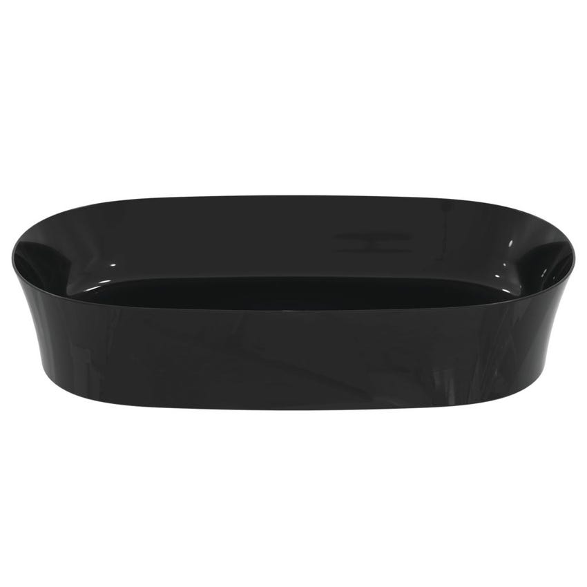 Immagine di Ideal Standard IPALYSS lavabo da appoggio 60 cm, senza troppopieno, con piletta, colore nero E1396V2