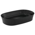 Immagine di Ideal Standard IPALYSS lavabo da appoggio 60 cm, senza troppopieno, con piletta, colore nero finitura opaco E1396V3