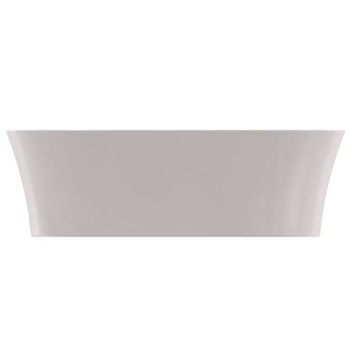 Immagine di Ideal Standard IPALYSS lavabo da appoggio 60 cm, senza troppopieno, con piletta, colore grigio cemento finitura opaco E1396V9