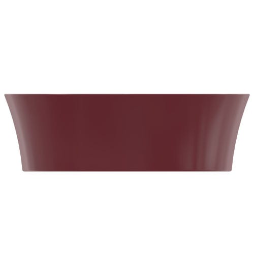 Immagine di Ideal Standard IPALYSS lavabo da appoggio 60 cm, senza troppopieno, con piletta, colore melograno finitura opaco E1396V6