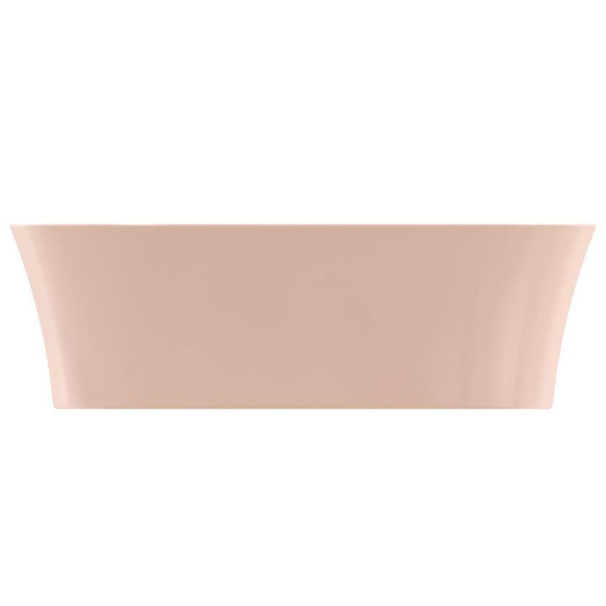 Immagine di Ideal Standard IPALYSS lavabo da appoggio 60 cm, senza troppopieno, con piletta, colore rosa pallido finitura opaco E1396V7