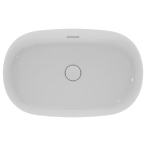 Immagine di Ideal Standard IPALYSS lavabo da appoggio 60 cm, con troppopieno, colore bianco finitura lucido E139701