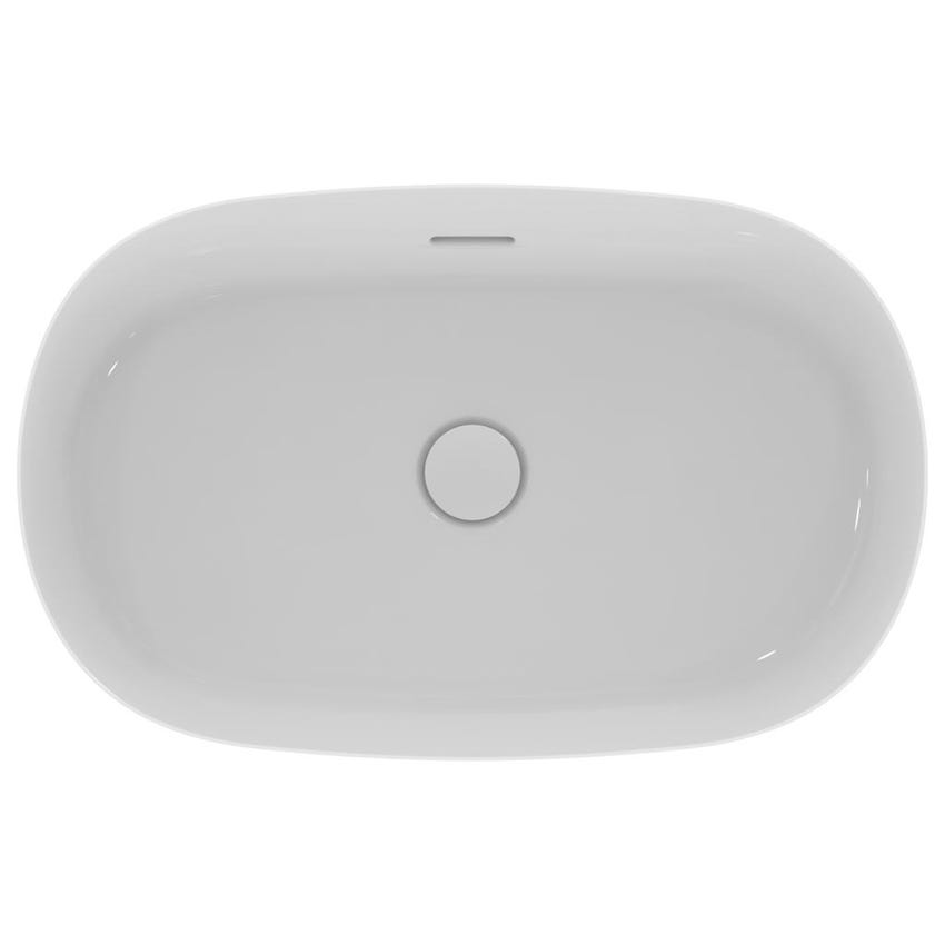 Immagine di Ideal Standard IPALYSS lavabo da appoggio 60 cm, con troppopieno, colore bianco finitura lucido E139701