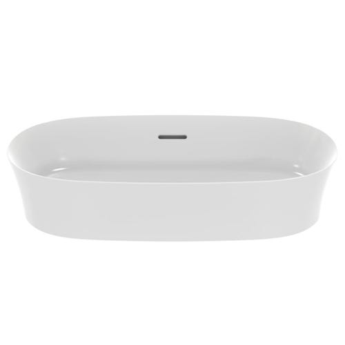 Immagine di Ideal Standard IPALYSS lavabo da appoggio 60 cm, con troppopieno, colore bianco seta finitura opaco E1397V1
