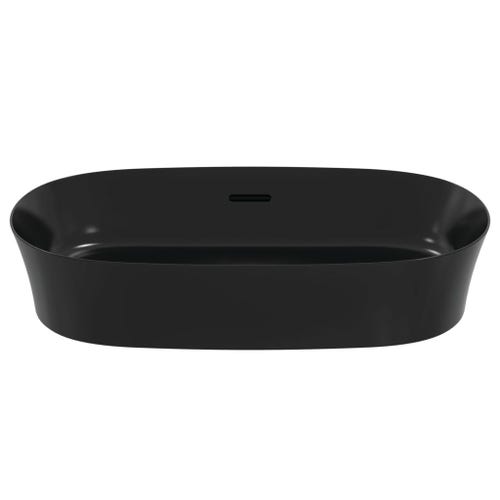 Immagine di Ideal Standard IPALYSS lavabo da appoggio 60 cm, con troppopieno, colore nero finitura opaco E1397V3