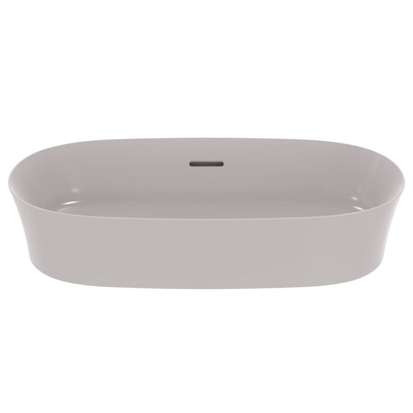 Immagine di Ideal Standard IPALYSS lavabo da appoggio 60 cm, con troppopieno, colore grigio cemento finitura opaco E1397V9