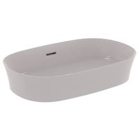 Immagine di Ideal Standard IPALYSS lavabo da appoggio 60 cm, con troppopieno, colore grigio cemento finitura opaco E1397V9