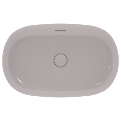 Immagine di Ideal Standard IPALYSS lavabo da appoggio 60 cm, con troppopieno, colore grigio cemento finitura opaco E1397V9