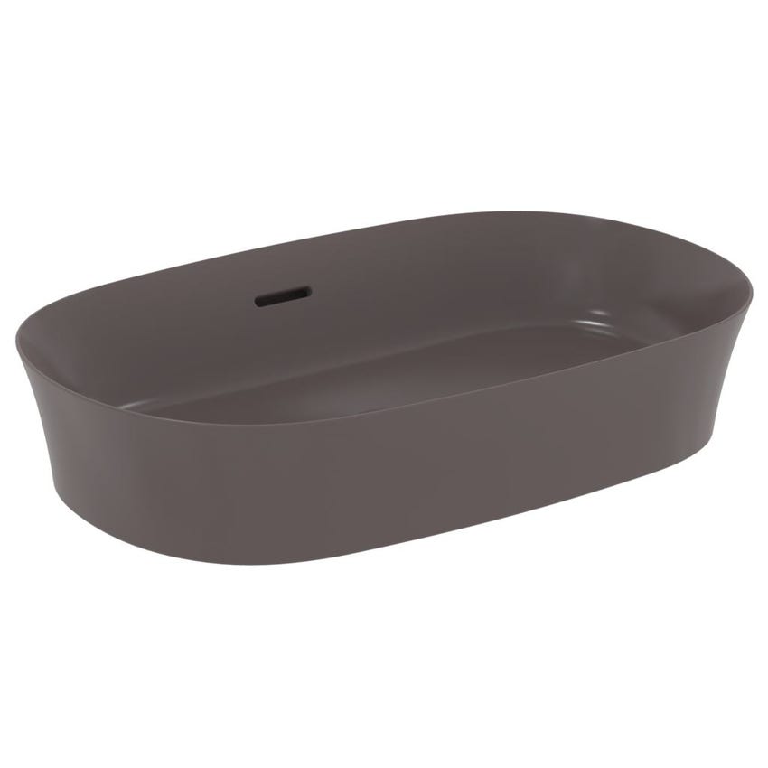 Immagine di Ideal Standard IPALYSS lavabo da appoggio 60 cm, con troppopieno, colore ardesia finitura opaco E1397V5