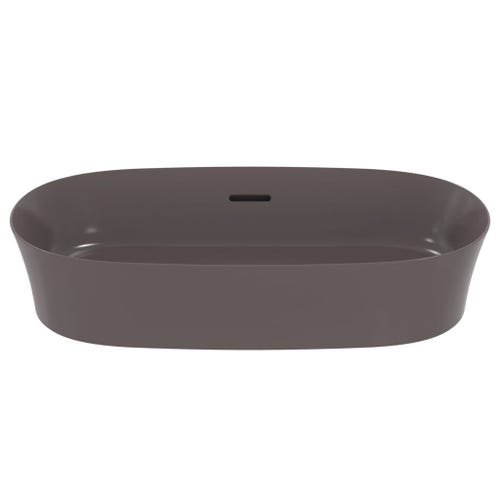 Immagine di Ideal Standard IPALYSS lavabo da appoggio 60 cm, con troppopieno, colore ardesia finitura opaco E1397V5