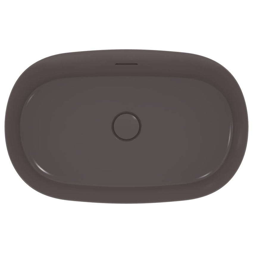 Immagine di Ideal Standard IPALYSS lavabo da appoggio 60 cm, con troppopieno, colore ardesia finitura opaco E1397V5