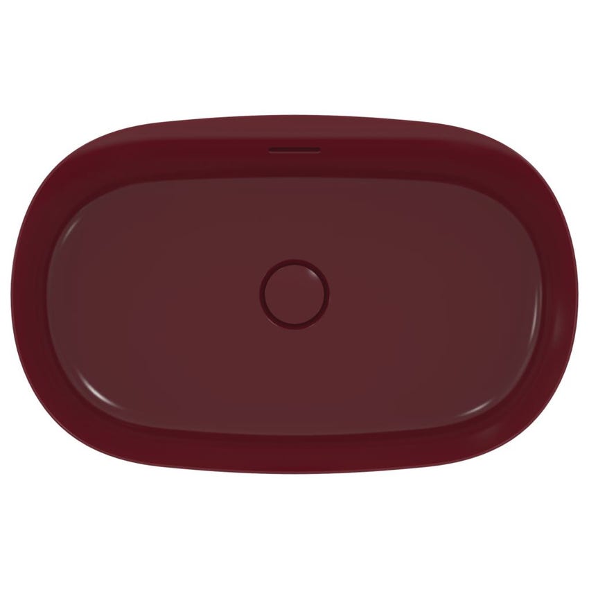 Immagine di Ideal Standard IPALYSS lavabo da appoggio 60 cm, con troppopieno, colore melograno finitura opaco E1397V6