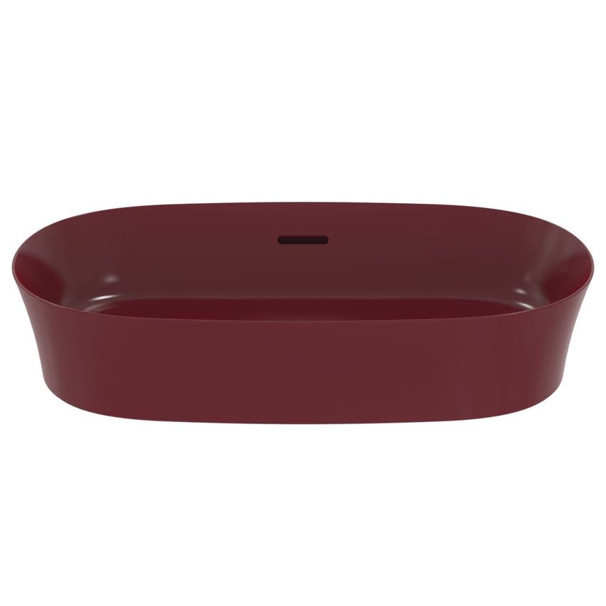 Immagine di Ideal Standard IPALYSS lavabo da appoggio 60 cm, con troppopieno, colore melograno finitura opaco E1397V6