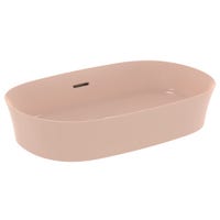 Immagine di Ideal Standard IPALYSS lavabo da appoggio 60 cm, con troppopieno, colore rosa pallido finitura opaco E1397V7
