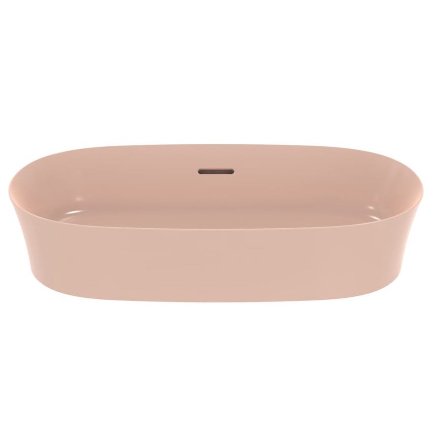 Immagine di Ideal Standard IPALYSS lavabo da appoggio 60 cm, con troppopieno, colore rosa pallido finitura opaco E1397V7