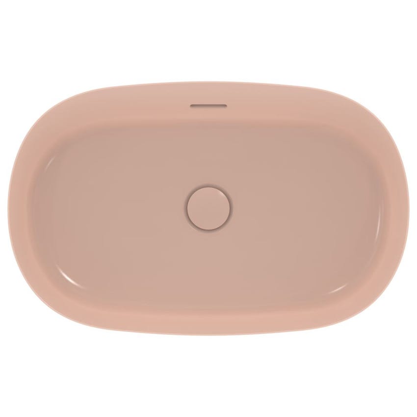 Immagine di Ideal Standard IPALYSS lavabo da appoggio 60 cm, con troppopieno, colore rosa pallido finitura opaco E1397V7