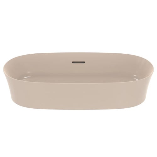 Immagine di Ideal Standard IPALYSS lavabo da appoggio 60 cm, con troppopieno, colore visone finitura opaco E1397V8