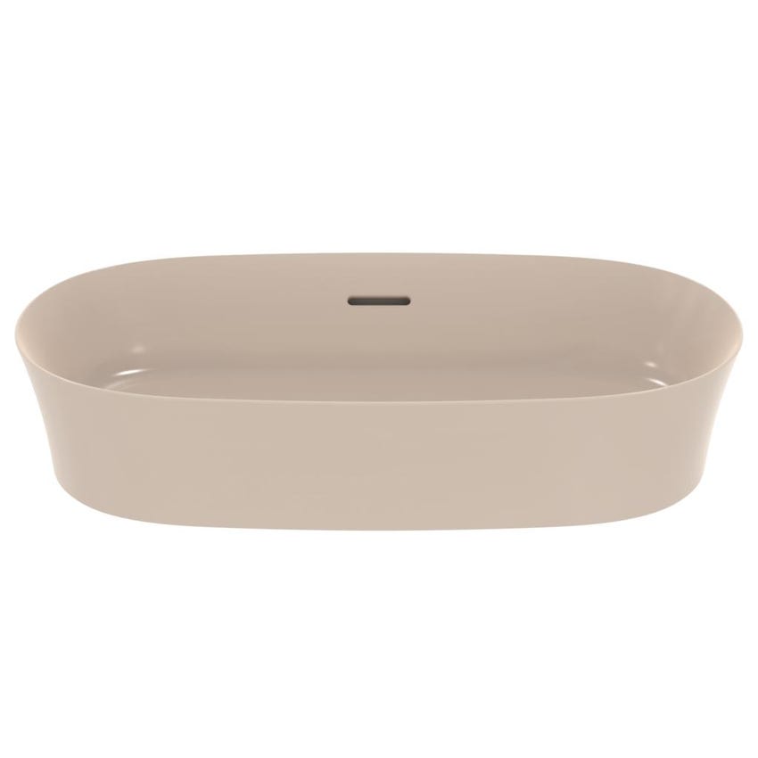 Immagine di Ideal Standard IPALYSS lavabo da appoggio 60 cm, con troppopieno, colore visone finitura opaco E1397V8