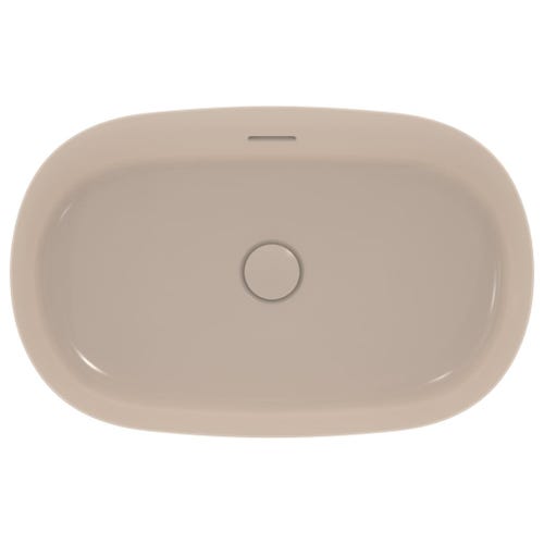 Immagine di Ideal Standard IPALYSS lavabo da appoggio 60 cm, con troppopieno, colore visone finitura opaco E1397V8