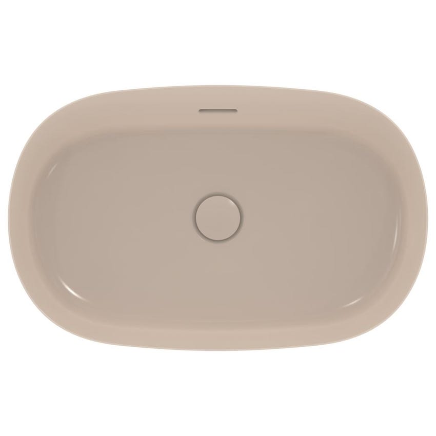 Immagine di Ideal Standard IPALYSS lavabo da appoggio 60 cm, con troppopieno, colore visone finitura opaco E1397V8