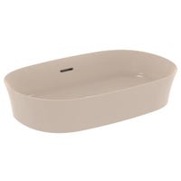 Immagine di Ideal Standard IPALYSS lavabo da appoggio 60 cm, con troppopieno, colore visone finitura opaco E1397V8